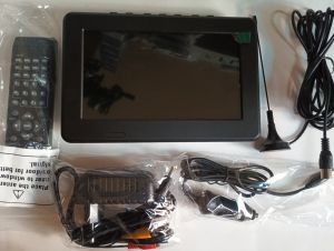 Портативен Ултра Тънък Телевизор LEADSTAR - TFT-LED TV - 7" инча с вграден приемник за цифрова телевизия DVB-T / T2