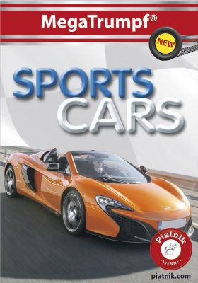 Карти за игра на Quartett от Piatnik® - SPORTS CARS # MegaTrumpf (2025 • NEW)