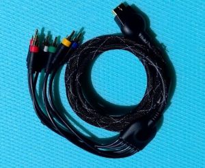 Компонентен кабел с 5 чинча за игрова конзола ПС2 / Playstation 2 / PS2