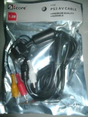 PS3 - AV композитен кабел с 3 чинча 