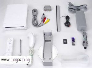 Nintendo Wii Конзола Модната + Флашка с 50 игри: Just Dance 2020, Super Mario, Rio ,Wii sports, Angry Birds, Ice Age и много други