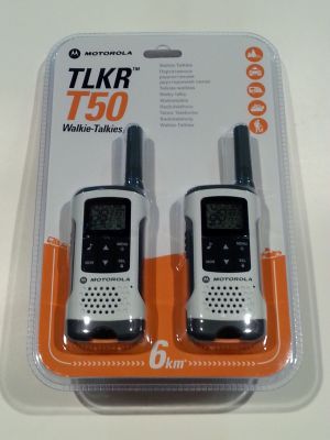 Радиостанция / Уоки Токи - Motorola TLKR T50 до 6 км - Комплект 2 броя