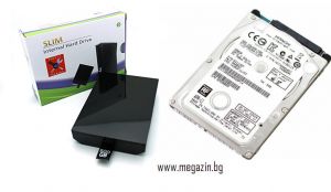 Кутия за Xbox 360 Slim + 500 ГБ Хард Диск - Xbox 360 Hard Drive Case + 500 GB HDD