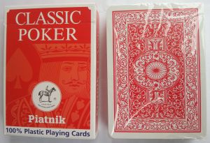Карти за игра на Покер 100% Пластифицирани - CLASSIC POKER 100% Plastic Cards No. 1360 - Red