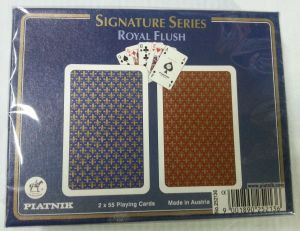 Карти за игра Piatnik: Signature Series - Royal Flush (2 тестета по 55 карти)