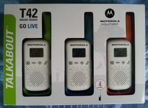 Радиостанция / Уоки Токи - MOTOROLA TALKABOUT T42 WHITE TRIPLE SET - Комплект 3 броя