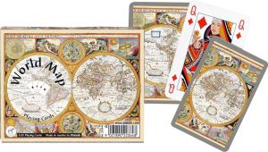 Piatnik "Old World Map" - Луксозни Карти за игра