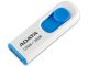 Флаш памет 32GB USB2.0 A-DATA C008 Classic Series - White + Blue
